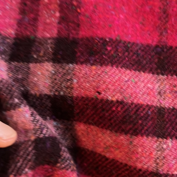 Burberry London wool scarf pink plaid - Picture 5 of 5